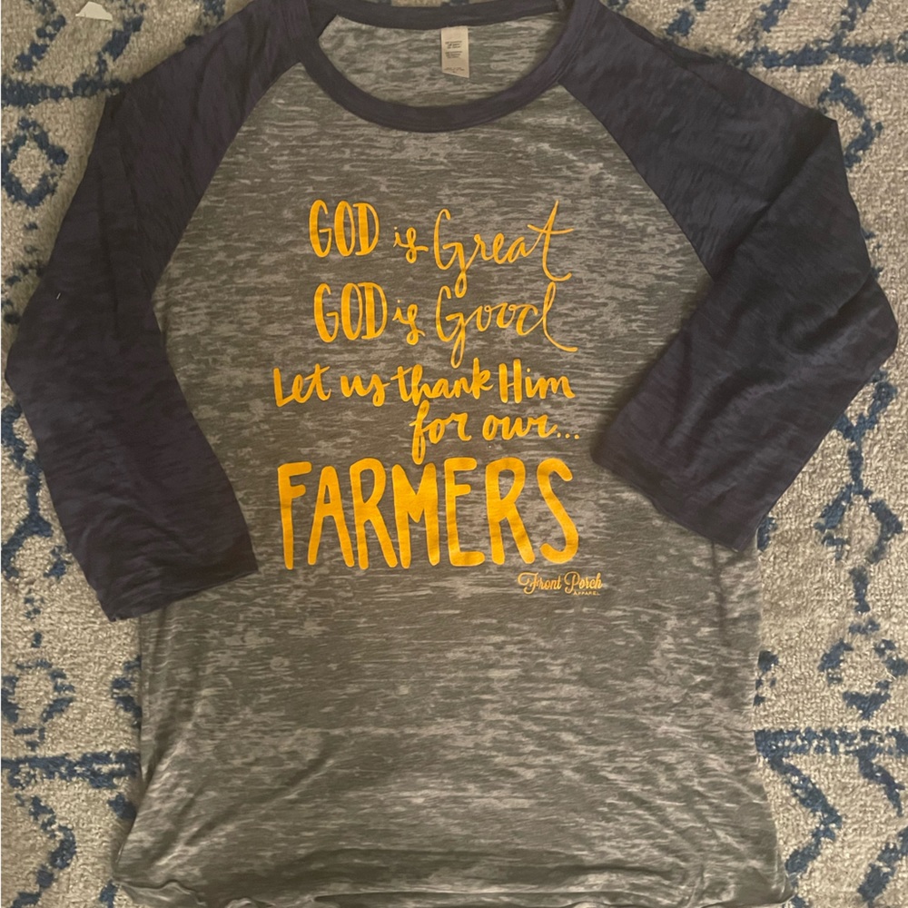 Farming Agriculture Baseball Tee